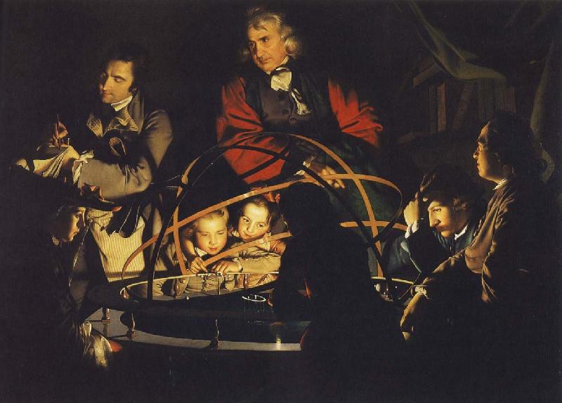Joseph Wright Instrument of the solar system oil painting picture